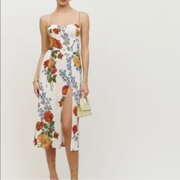 NWOT! Reformation Juliette Midi Dress in Formosa Floral Print - Picture 8 of 16